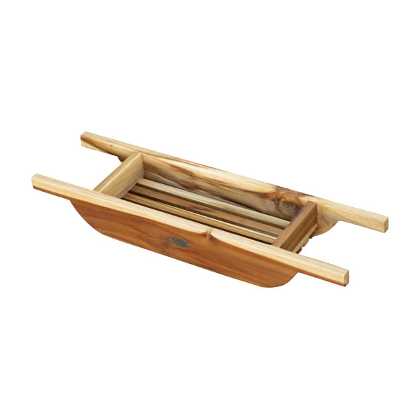 EcoDecors Freestanding Teak Bath Caddy & Reviews Wayfair